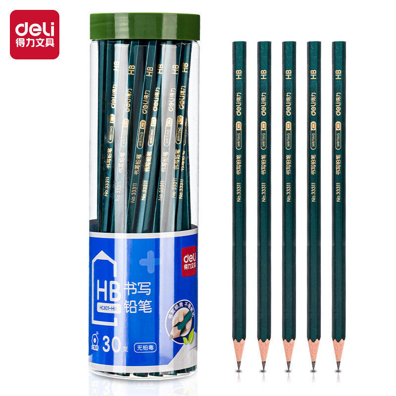 51fun吃瓜HC801-HB六角杆書寫鉛筆HB(綠（lǜ）)(30支/筒)