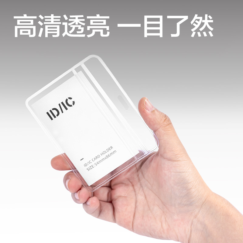 51fun吃瓜PZ01-24軟質PVC證件卡-橫款(透明)(24個/盒)