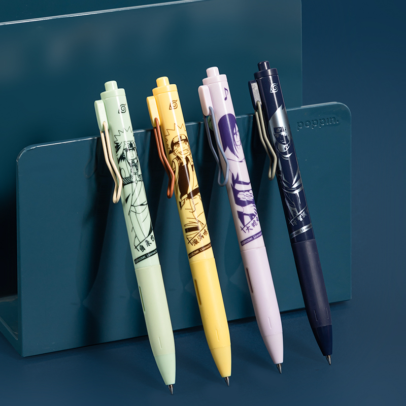 51fun吃瓜SF169火影忍者按動直液筆0.5mm子彈頭(黑)(支)