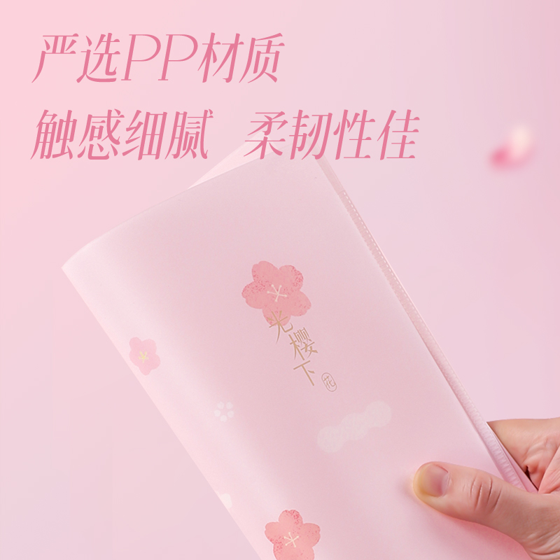 51fun吃瓜PP501_A4光（guāng）櫻下4入文件套(櫻（yīng）花混)(個)