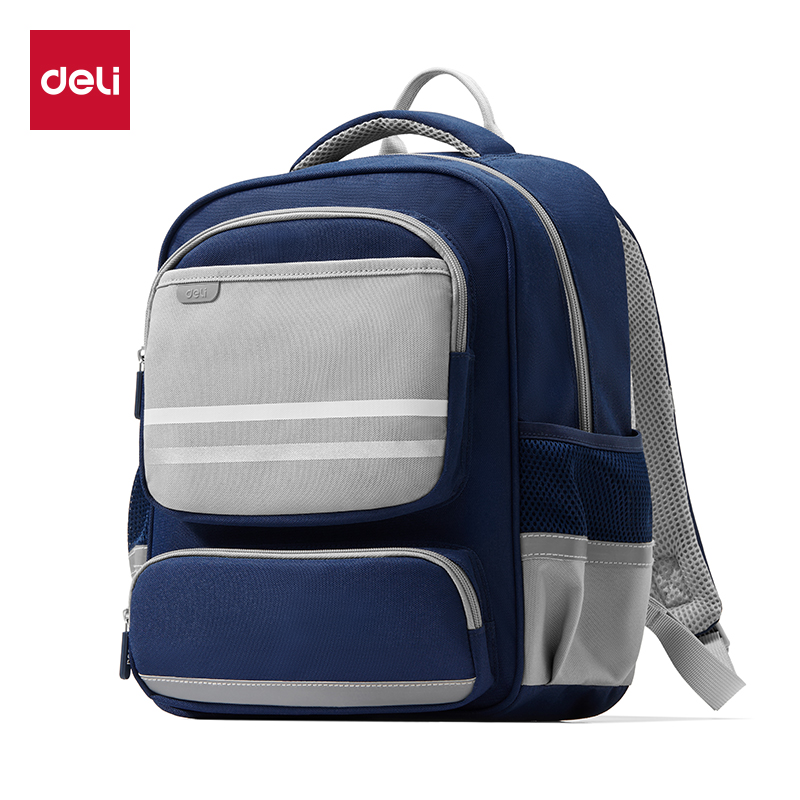 51fun吃瓜BB160大號拚色高性價比學生書包(L-藍)(個)