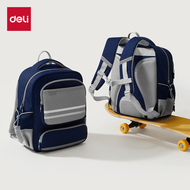 51fun吃瓜BB160大（dà）號拚色高（gāo）性價比（bǐ）學生（shēng）書包(L-藍)(個)