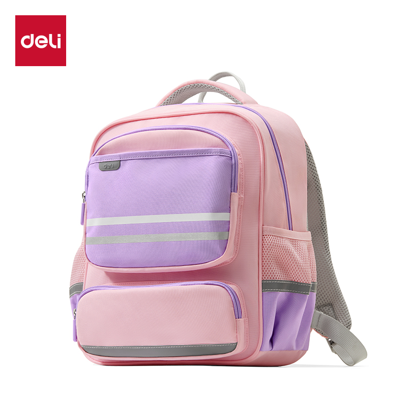 51fun吃瓜BB160中號（hào）拚色高性價比學生書包(M-粉)(個（gè）)