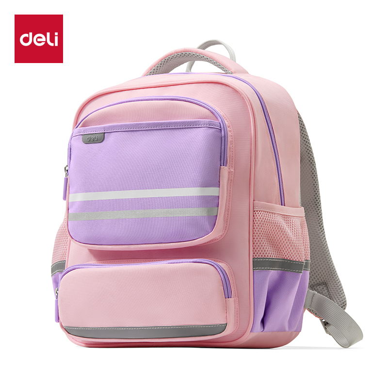 51fun吃瓜BB160大號拚色高性價比學生書包（bāo）(L-粉)(個)