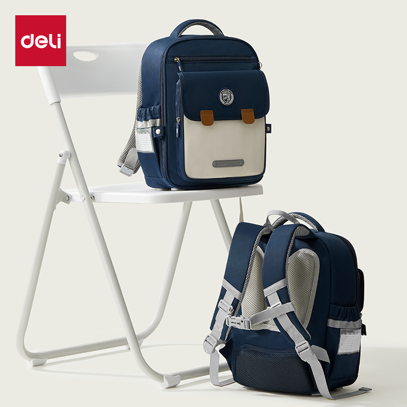 51fun吃瓜BB161中號超輕全展（zhǎn）開式學生書包套裝(M-藍)(個)