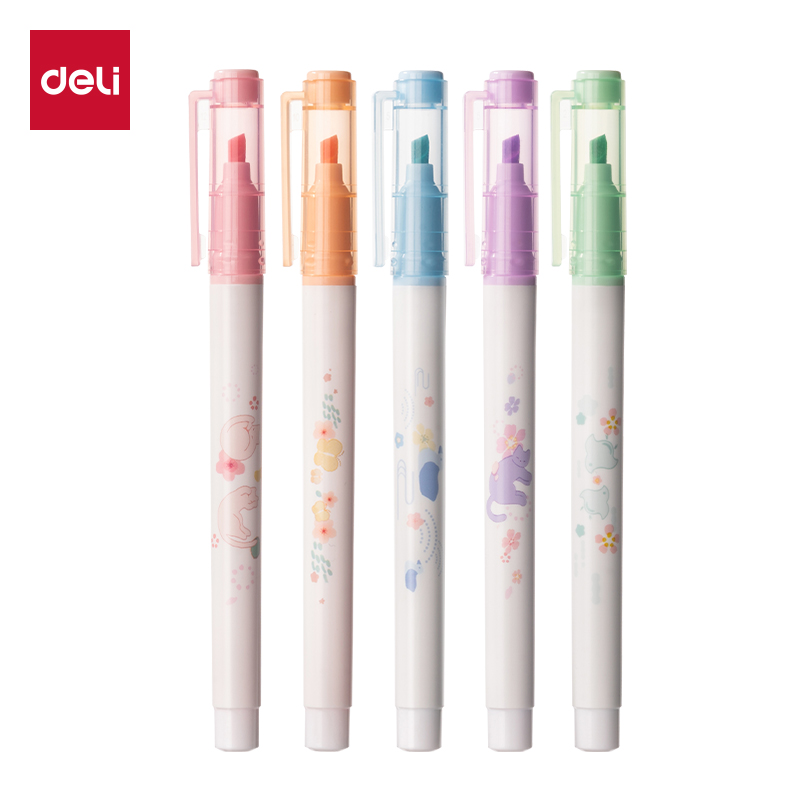 51fun吃瓜SK187櫻花限定軟頭柔彩熒光筆（bǐ）(混)(5支/袋)