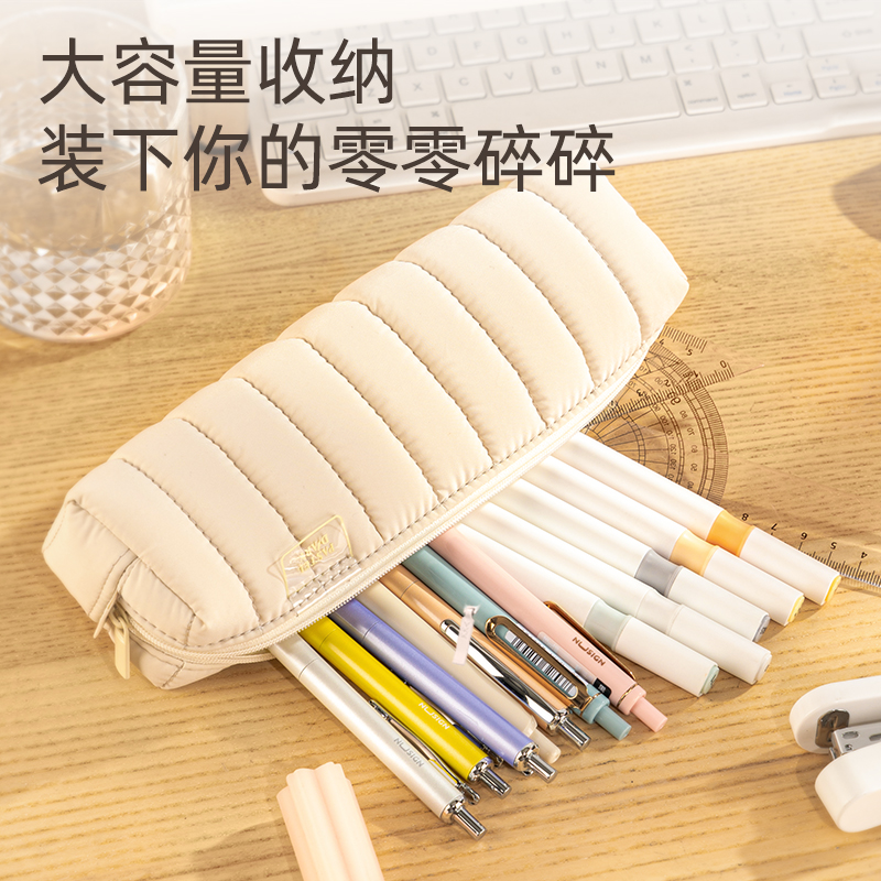 得（dé）力66683B淡彩日記小方包多用（yòng）途筆袋(米-P.DIARY)(個)