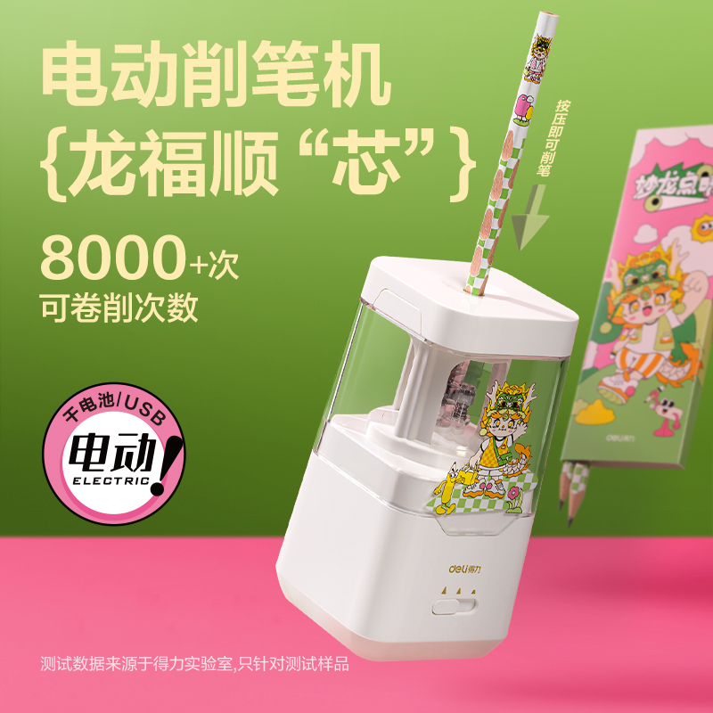 51fun吃瓜68910A龍年電動文具套裝(白)(盒)