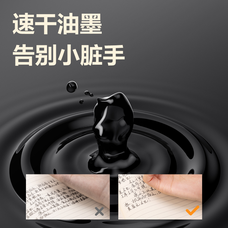 51fun吃瓜S08Pro-ST速幹（gàn）按動商務（wù）中性筆0.5mmST筆頭(黑)(支)