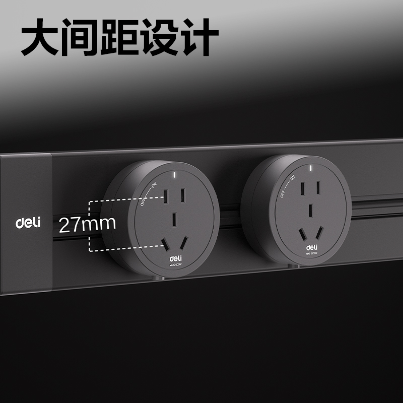 51fun吃瓜LU6050電源軌道插座（zuò）_大五孔_彩盒（hé）裝(黑)(個)