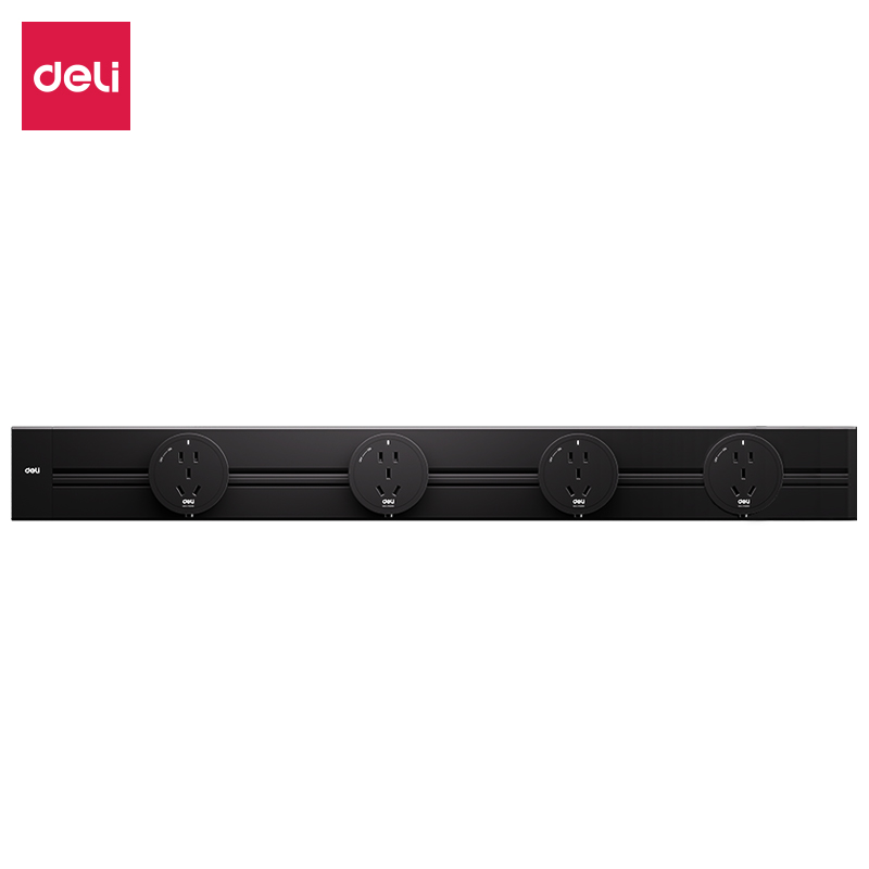 51fun吃瓜LU6004電源（yuán）軌道插座係統_0.75米_4軌道插座_彩盒裝(黑)(個)