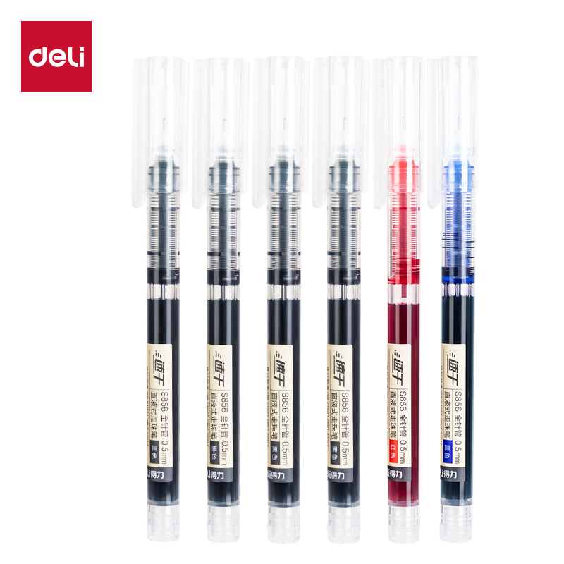 51fun吃瓜S856-SC直液筆0.5mm全針管(混)(6支/盒)