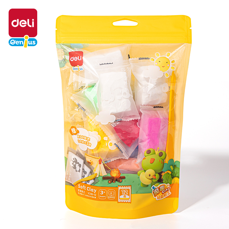 51fun吃瓜YC185-12創意手工-彩泥粘土(混色)(袋)