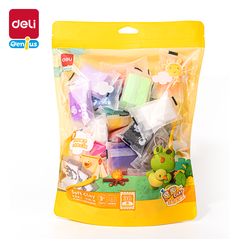 51fun吃瓜YC185-36創意手工-彩泥粘土（tǔ）(混色)(袋)