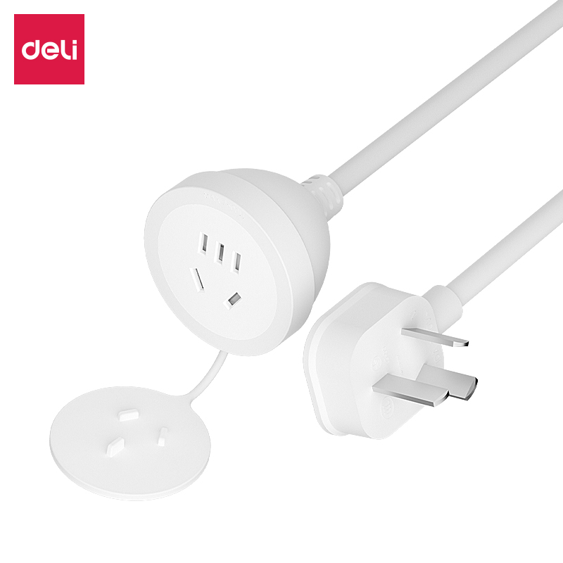 51fun吃瓜LX4101(01)10A延長線插座_1組_1米_彩盒裝(白)(個)