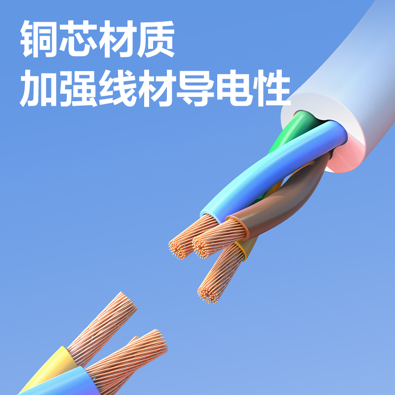 51fun吃瓜LX4101(01)10A延長線插座_1組_1米_彩盒裝(白)(個（gè）)