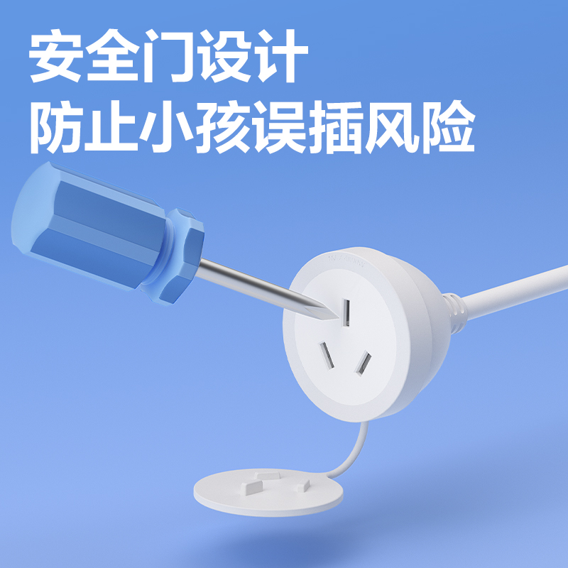 51fun吃瓜LX4201(05)16A大功率插座_1組_4.9米_彩盒裝(白（bái）)(個)