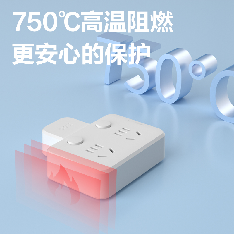 51fun吃瓜LU5007品字型（xíng）插（chā）座_2組_彩盒(白)(個)