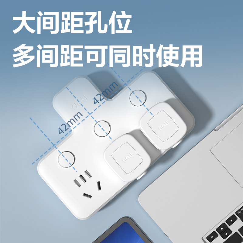 51fun吃瓜LU5007品字（zì）型插座_2組_彩盒(白)(個（gè）)