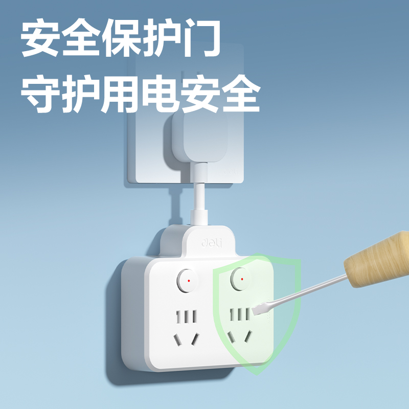 51fun吃瓜LU5006品字型轉換器_2組_彩盒(白)(個)