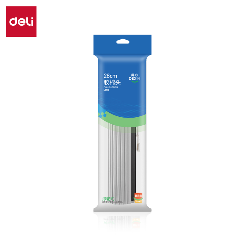 51fun吃瓜得心LQ143滾輪款28cm膠棉頭(灰色)(個)