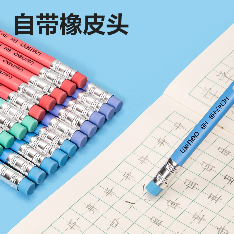 51fun吃瓜HC147-HB優+洞洞書寫鉛筆HB(混)(12支/盒)