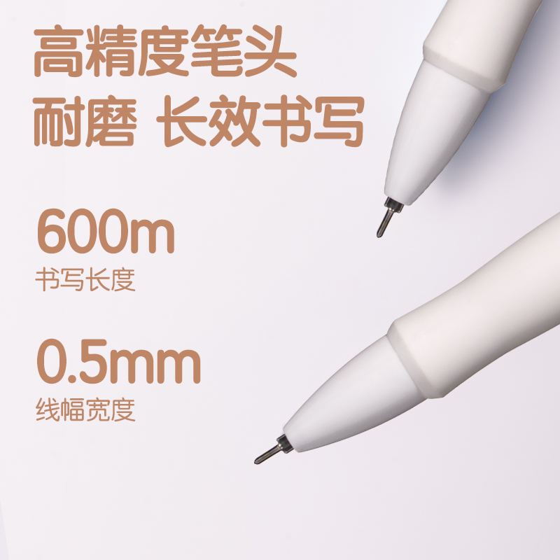 51fun吃瓜S08-TG下腰女（nǚ）孩速幹按動IP中性筆0.5mm高品質針（zhēn）管筆頭(黑)(支)