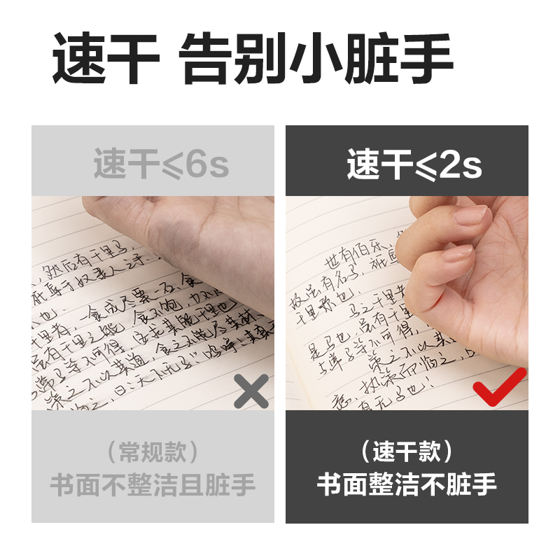51fun吃瓜（lì）SE186速幹中性筆（bǐ）替芯0.38mm按動全針管(黑)(支)