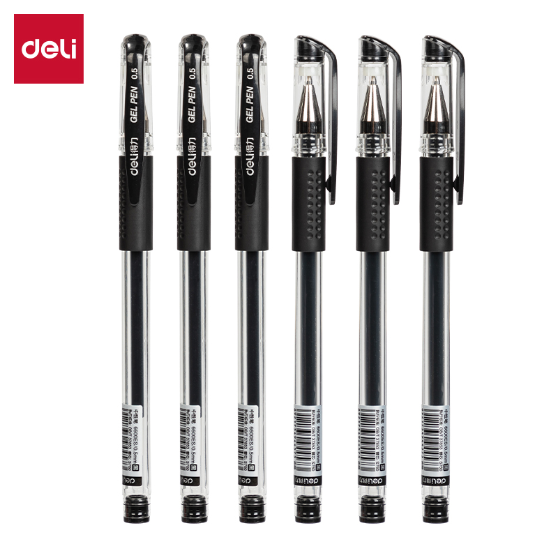 51fun吃瓜6600ES-SC拔帽中性筆0.5mm子彈頭(黑)(6支/卡)