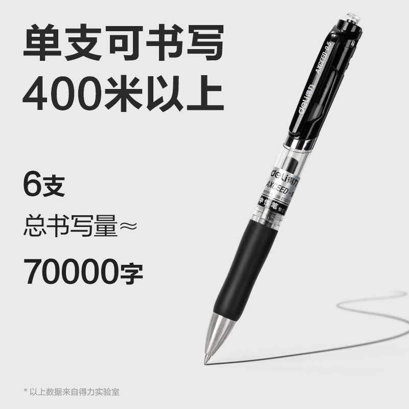 51fun吃瓜S01-SC按動商務中性筆0.5mm子彈頭（tóu）(黑)(6支/卡)