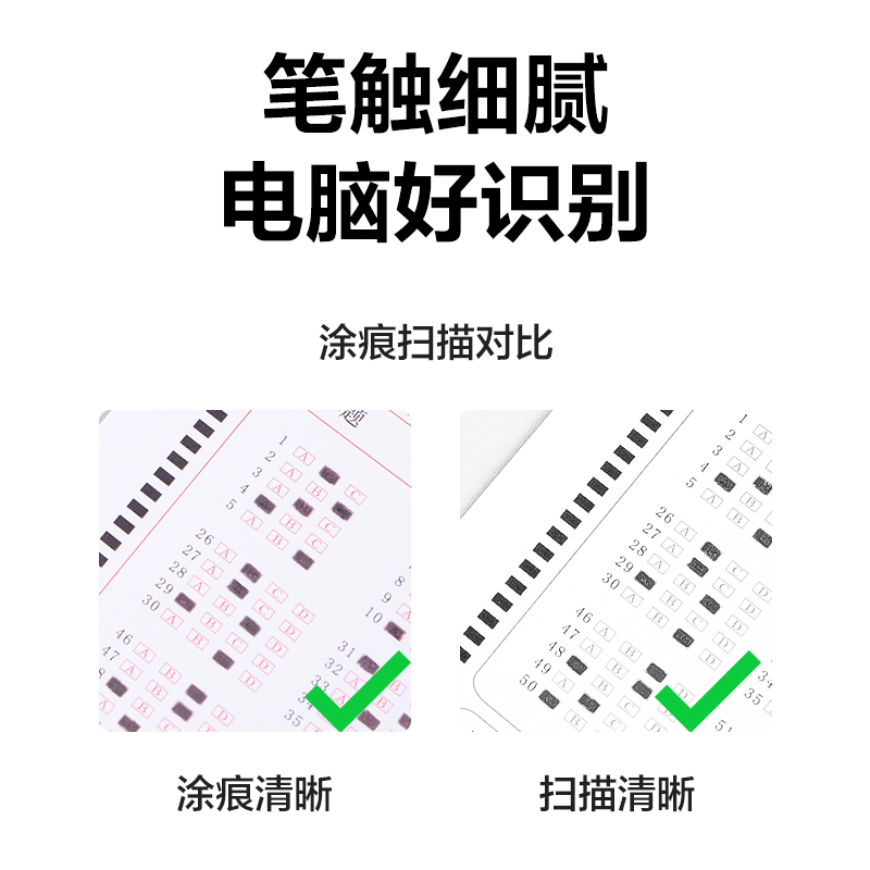 51fun吃瓜SH153連中三元（yuán）答題卡（kǎ）鉛筆套裝2B(白色)(套)