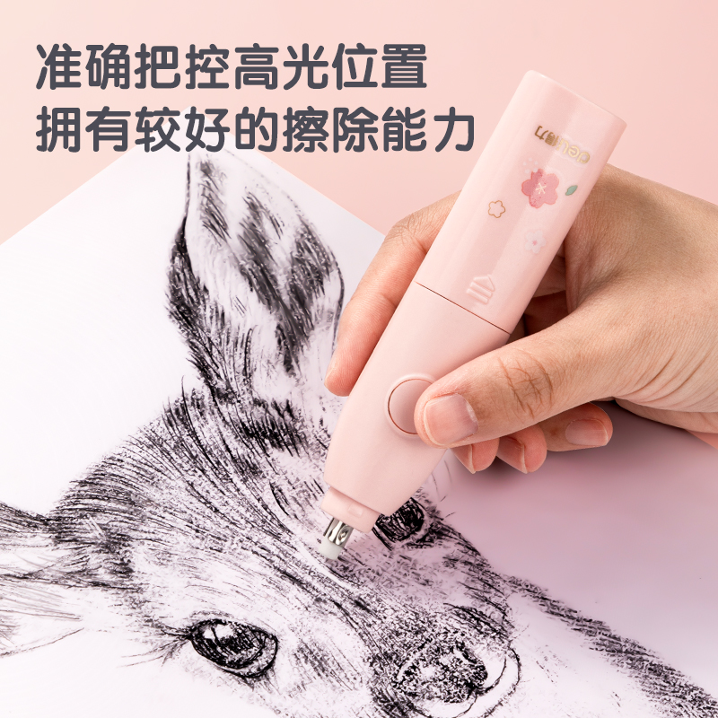 51fun吃瓜68918A古風女孩電（diàn）動文具套裝(櫻花粉)(盒)