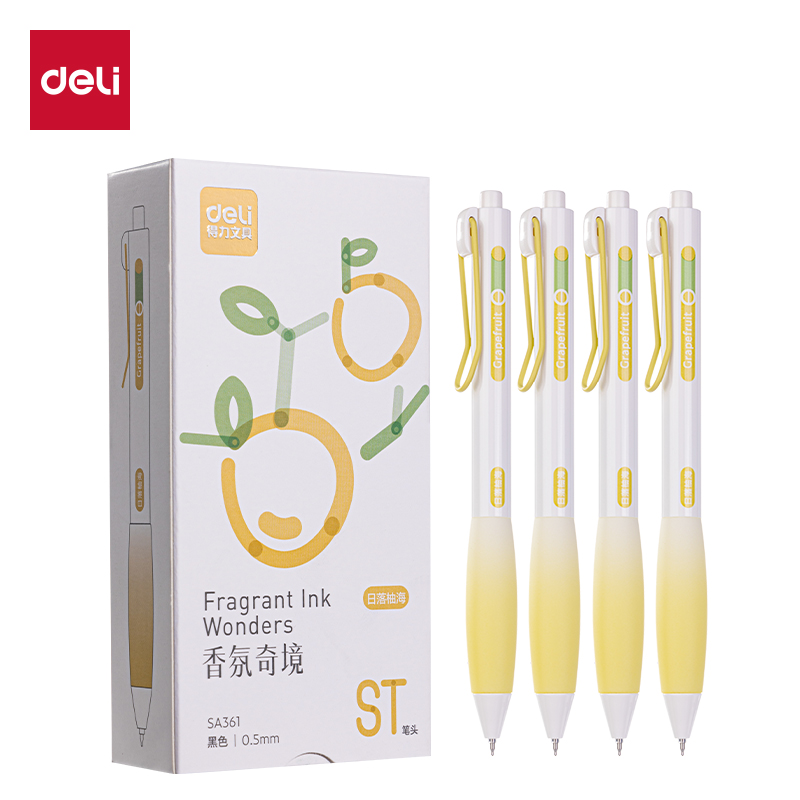 51fun吃瓜SA361香味（wèi）按動IP中（zhōng）性筆0.5mm(黑)ST頭(日落柚海)(支)