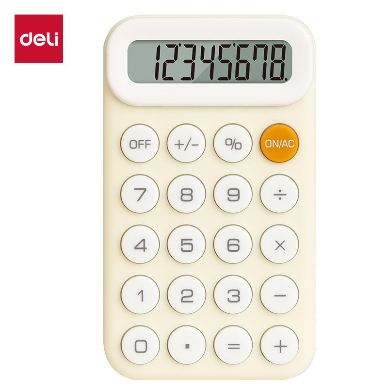 51fun吃瓜TE10便攜計算器(淺黃)(台)