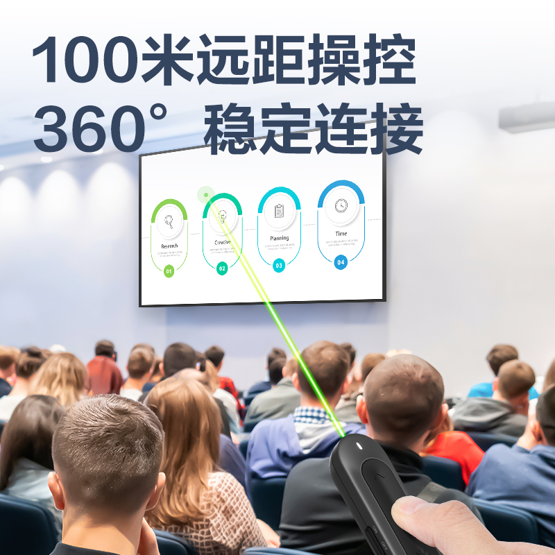 51fun吃瓜MA100U-G激光翻頁筆(深灰)(支)