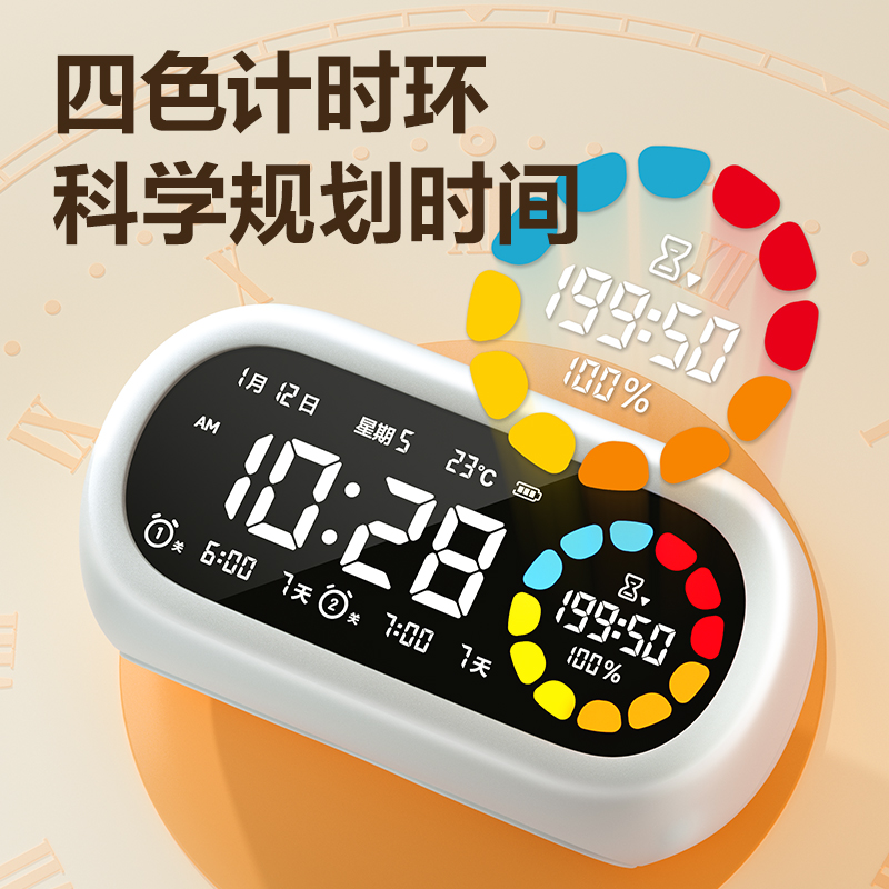 51fun吃瓜LE106Pro潮（cháo）萌可視化計時器（qì）(白色)(台)