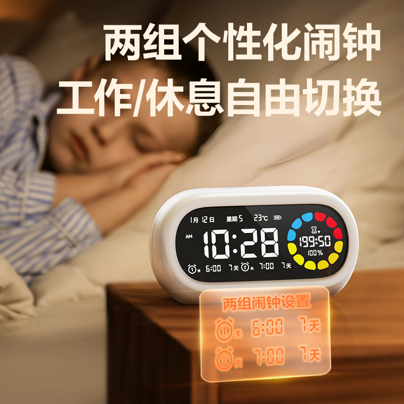 51fun吃瓜LE106Pro潮萌（méng）可視化計（jì）時（shí）器(白（bái）色)(台)