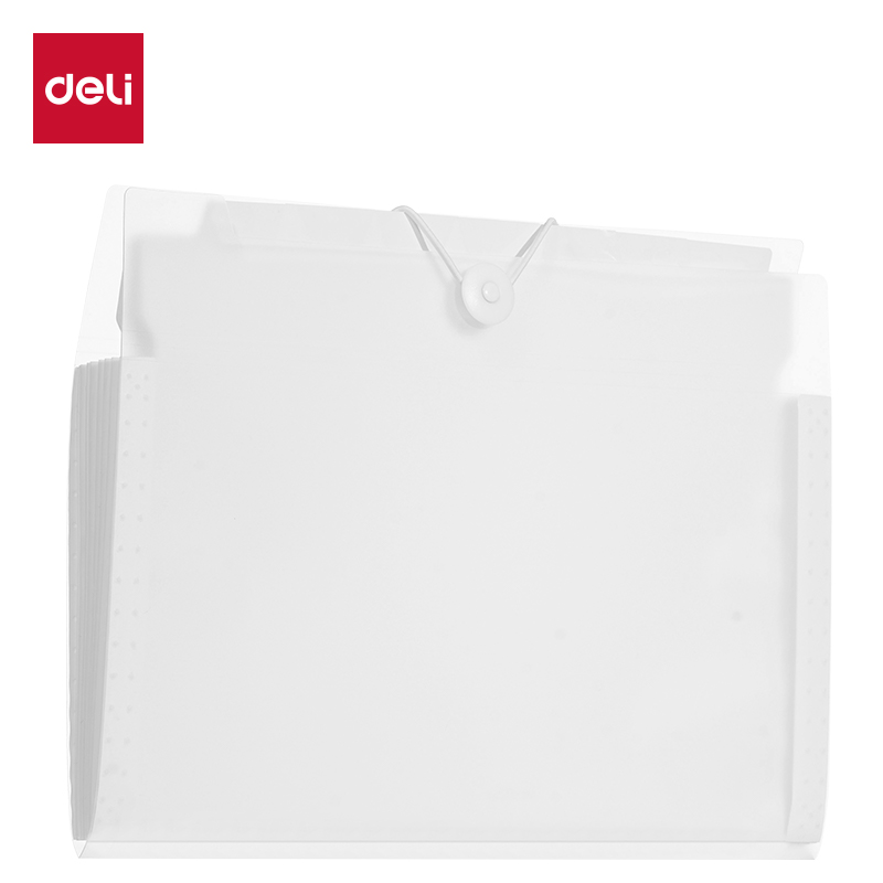 51fun吃瓜PM326連中三元8格便攜學生風琴包（bāo）(透明)(個)