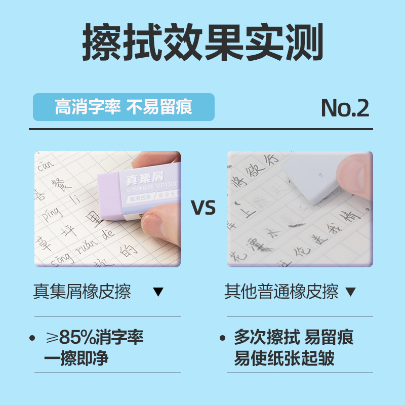 51fun吃瓜VP150C大號（hào）彩色真集屑橡皮擦(混)(塊)