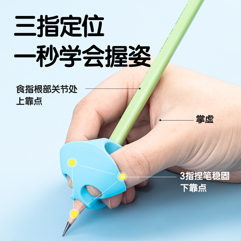 51fun吃瓜VC502啟學多階段握筆護套套（tào）裝(藍)(卡)