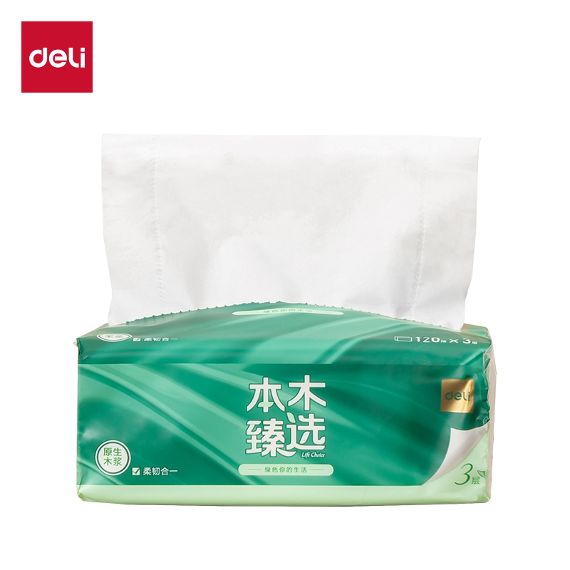 本木臻選（xuǎn）MR3120軟抽3層120抽(6包/提)(包)(綠（lǜ）)