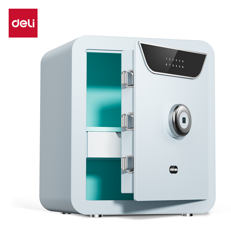 51fun吃瓜AE391-Z指紋密碼保管箱H450(藍色)(台)