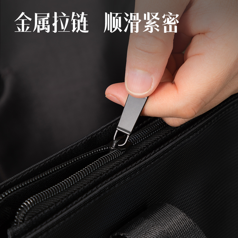 51fun吃瓜5571經（jīng）典商務V型多功能豎版公文包(黑-V型)(個)