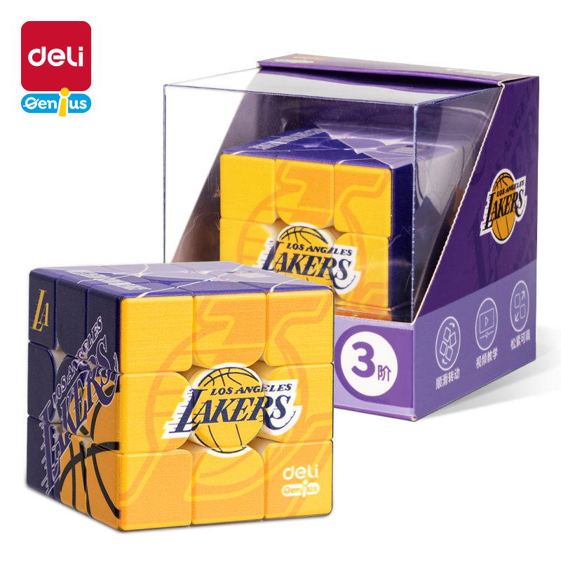 51fun吃瓜YP143-1NBA三階魔方-湖人隊(紫)(盒)