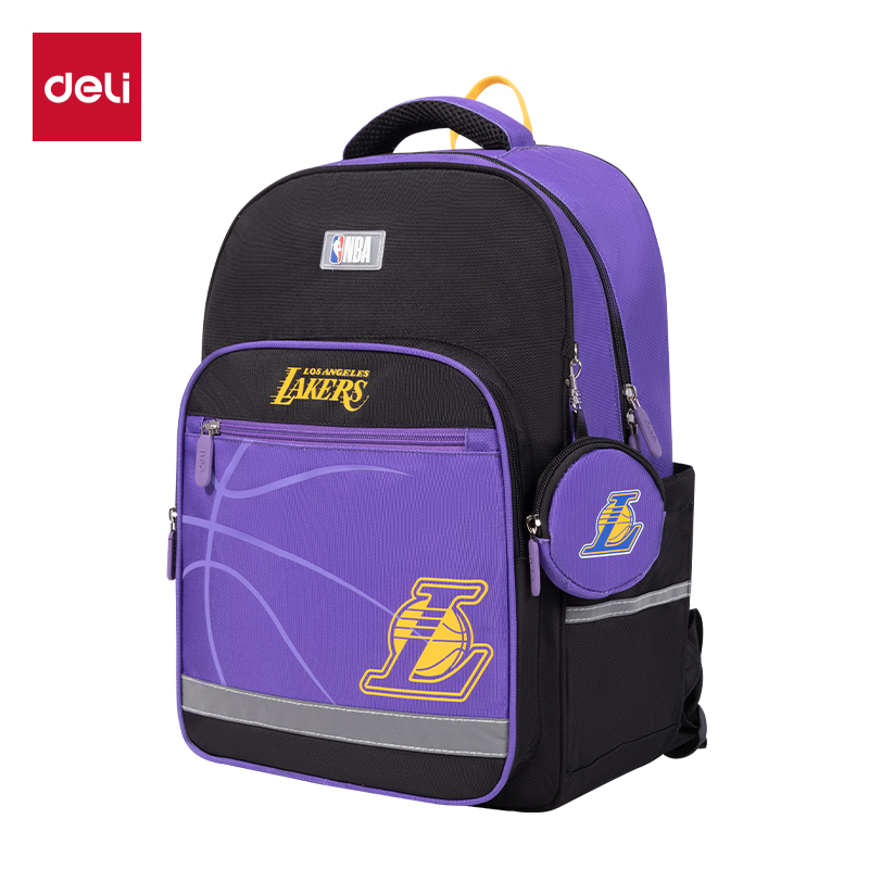 51fun吃瓜BB122A運動NBA湖（hú）人（rén）隊學生（shēng）書包(紫（zǐ）-NBA)(個)