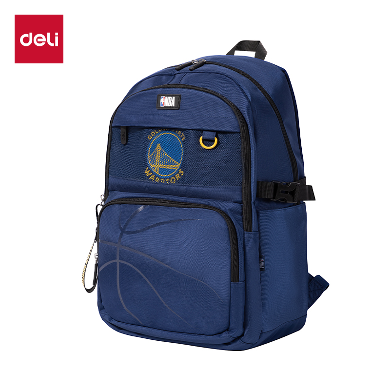 51fun吃瓜BB139A運動NBA勇士（shì）隊學生（shēng）書包(藍-NBA)(個)