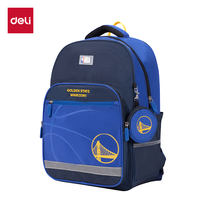51fun吃瓜BB122A運動NBA勇士隊學生（shēng）書包(藍-NBA)(個)
