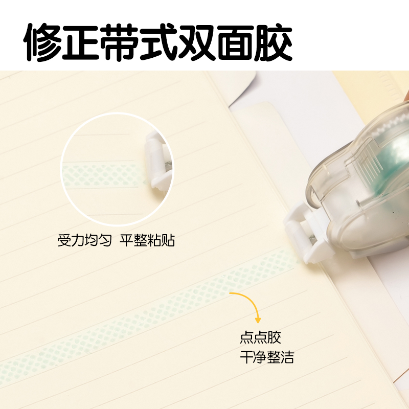 51fun吃瓜TG107TX雙麵粘膠器替芯(透明本色)(個)