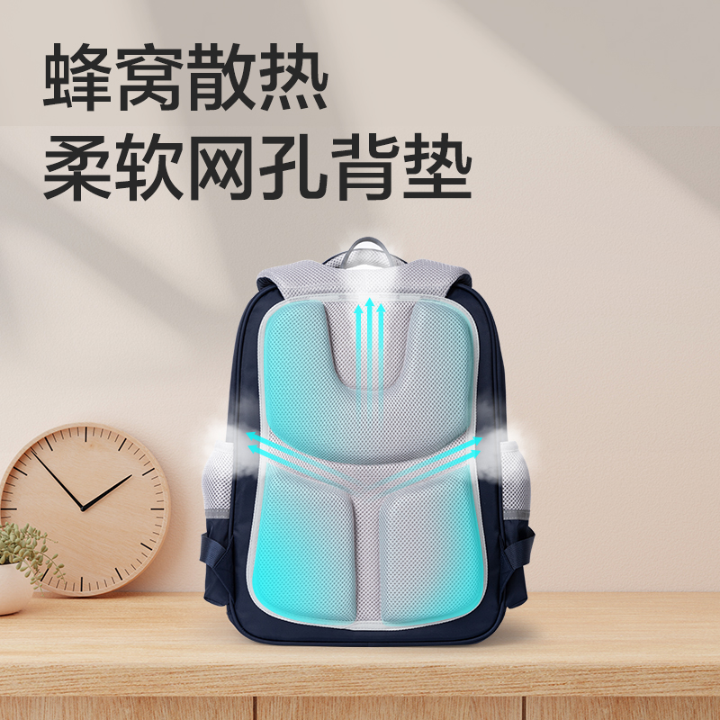 51fun吃瓜BB135B文墨係（xì）列學（xué）生書包(藍)(個)