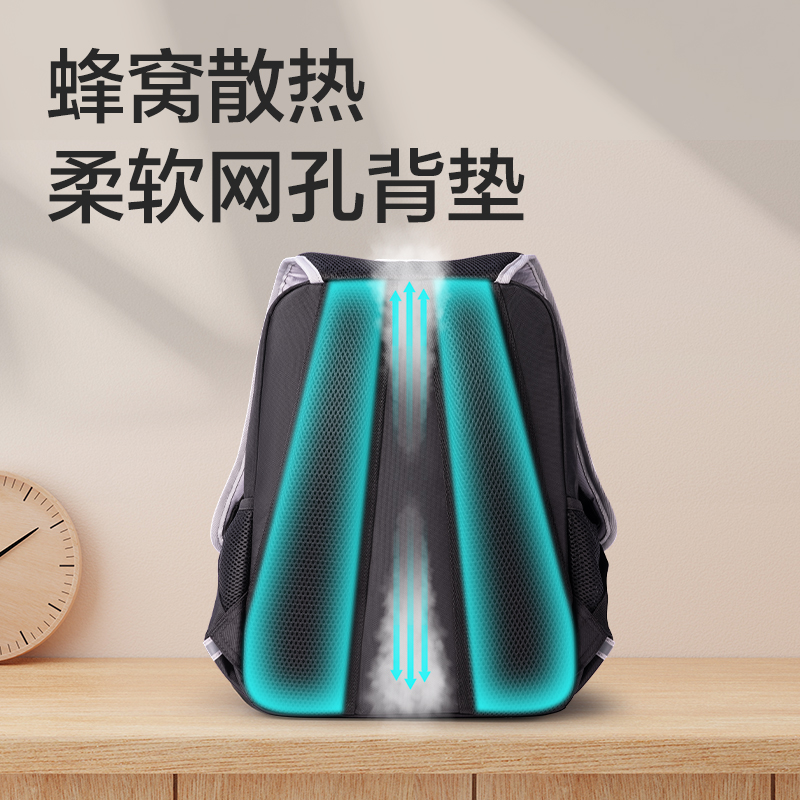 51fun吃瓜BB144出色係列（liè）立體廓形學生（shēng）書包(寶石藍)(個)